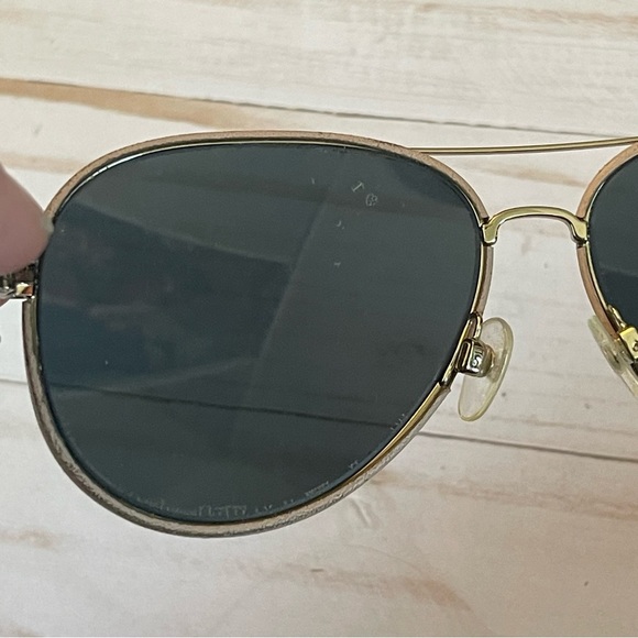 Chanel Pink Mirrored Aviator Pilot Sunglasses Gold Accents with Case - Picture 10 of 16